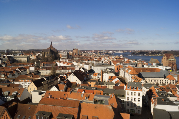 Aussicht auf Rostock