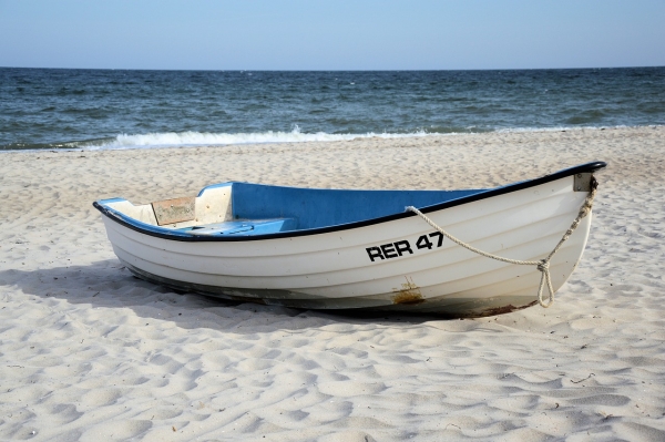 Boot am Strand in Rerik
