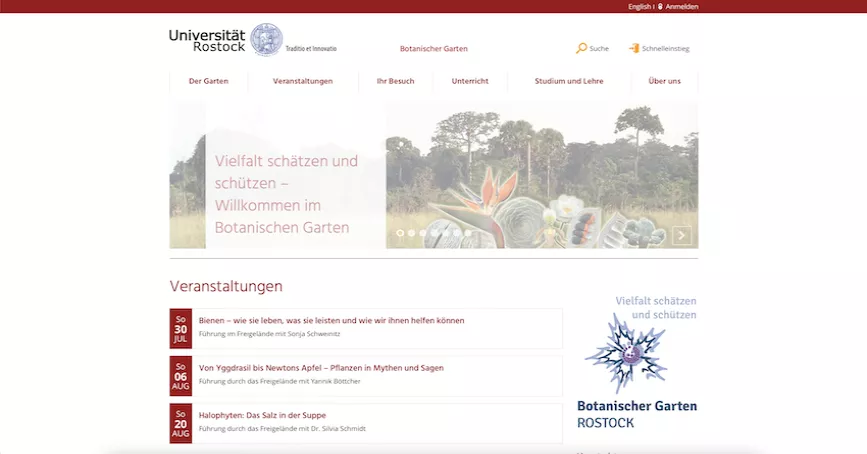 Botanischer Garten Rostock Öffnungszeiten Preise Alle Infos