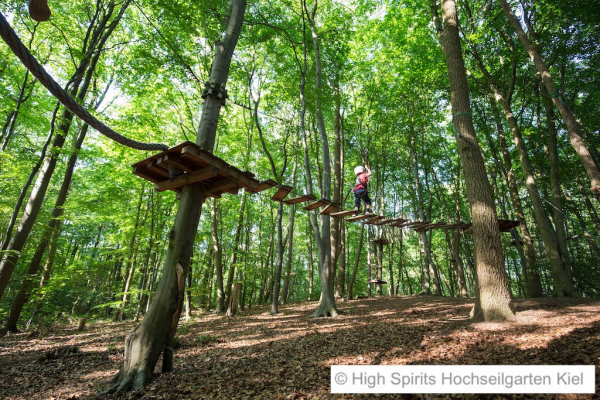 Tolle Bilder vom High Spirits Hochseilgarten Kiel