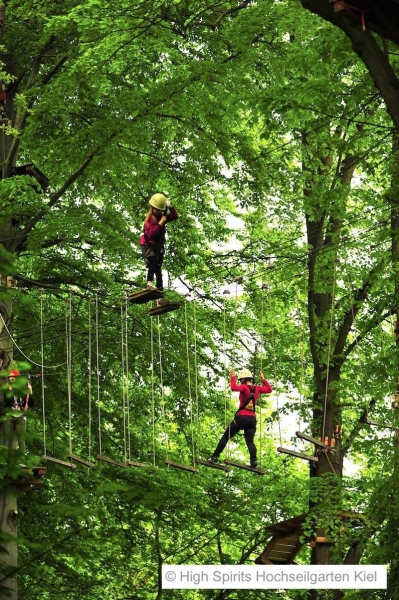 Tolle Bilder vom High Spirits Hochseilgarten Kiel