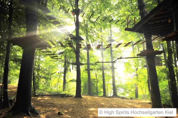 Tolle Bilder vom High Spirits Hochseilgarten Kiel