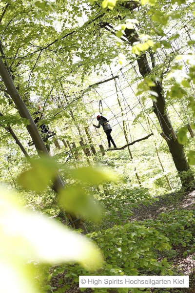 Tolle Bilder vom High Spirits Hochseilgarten Kiel