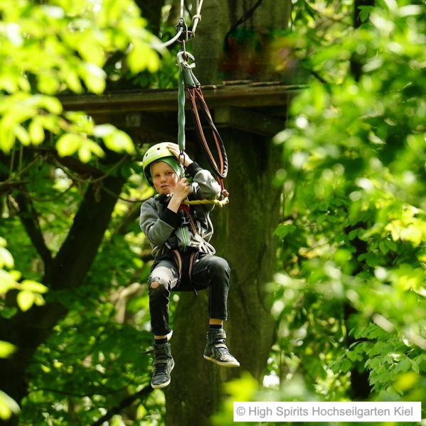 Tolle Bilder vom High Spirits Hochseilgarten Kiel