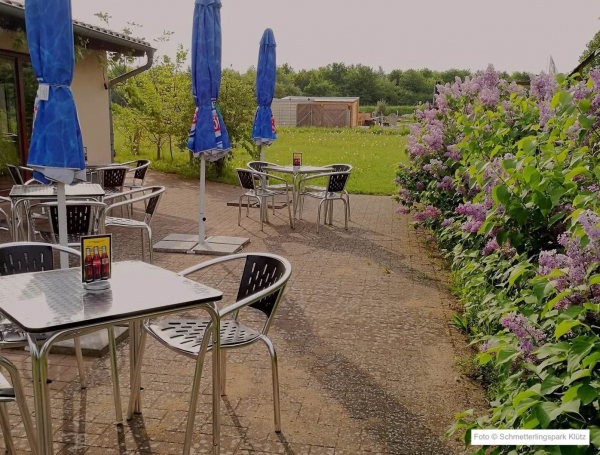 Terrasse beim Schmetterlingspark Klütz