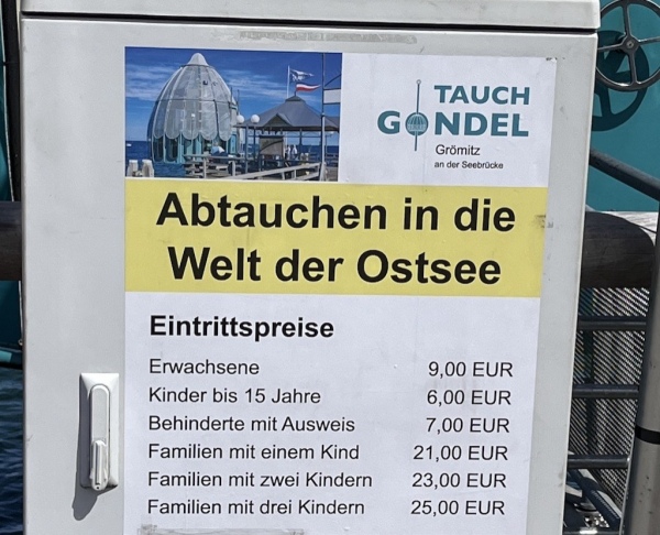 Preise Tauchgondel Grömitz